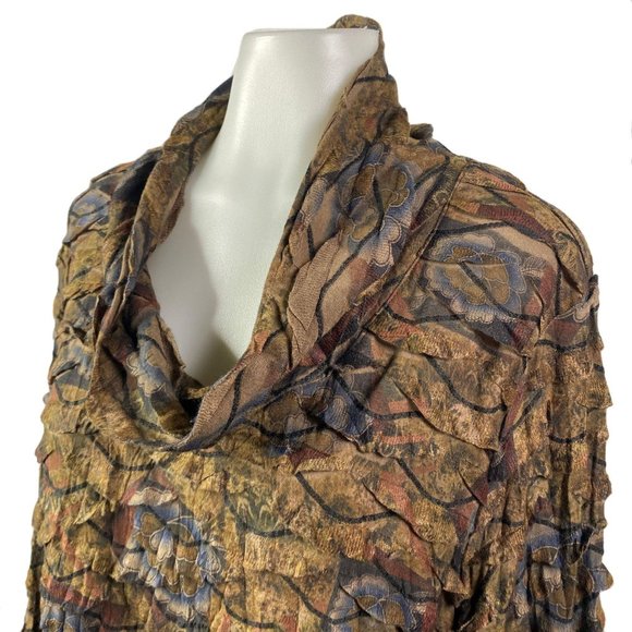 Vintage Pleats Collection Pings Imports Tunic Top - Picture 4 of 10